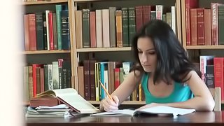 Horny Couple Gets Naked And Has Hardcore Sex Instead Of Studying