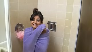 Smoking hot senorita Ruby Reyes gets fucked hard after taking a shower