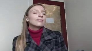 Cute Tiny student make her casting