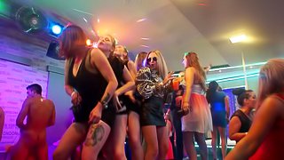 Night clubbing with dirty girls that like orgy fucking