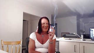 Dina smoking again