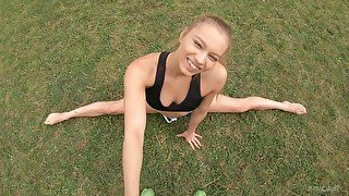 Flexible And Fit Coed Fucks Her Coach - Mia Split