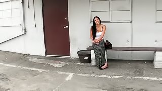 Playful Brylee Remington fucks a dude she meets in the street