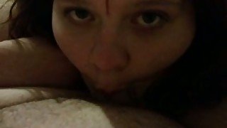 Sucking mature guys pathetic small dick in amateur video