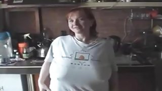 Redhead BBW Showing Boobs