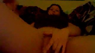 Fat woman with big thick pussy fucks her juicy pussy with her sex toy