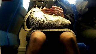 Tube Upskirt in the Morning Sunshine 2