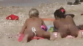 Two girls on the beach