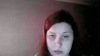Russian BBW teen chick feels lonely and horny on webcam