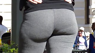 booty grey spandex