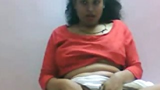Plump dark skinned anon webcam nympho with big tits rubs her clit