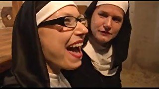 Filthy Chubby Nuns Love Lesbian Foreplay And Big Dicks