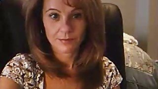 Lewd playful and short haired MILF was kinda playing naughty on webcam