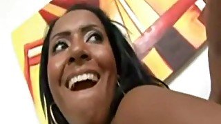 Ebony MILF Joyce Oliveira hard porn video