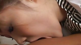 Aizawa Yu with big bum has shaved slit fucked