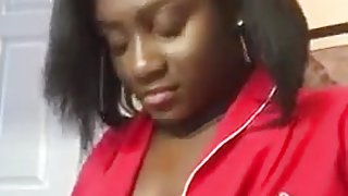 Black Woman Streaming Almost Naked On Periscope