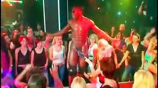 Stunning strippers show cocks at hardcore orgy