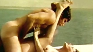 These sex crazed people are enjoying a passionate sex on the boat