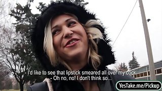 Sexy amateur blonde Czech slut Linda Ray fucked for money