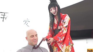 Raunchy geisha Marica Hase crazy xxx clip