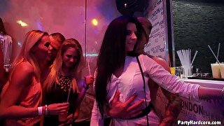 Horny and insatiable sluts go wild at the Tainster party