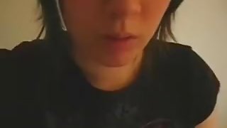 I filmed myself touching my tits