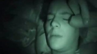 Sleepy 18 yo girlfriend takes facial from me - homemade vid from 2007