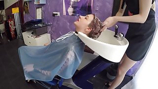 German backward shampooing