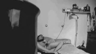 Mommy caught masturbating on bed by hidden cam
