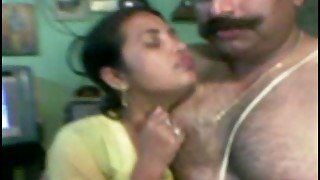 Chubby dark skinned Desi wifey gets hammered from behind by hubby