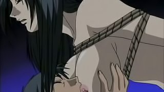 Tied up Hentai girl gets her pussy licked and fucked