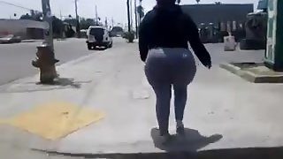 Big booty walking