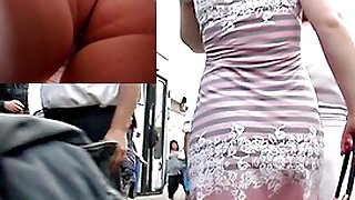 Girlsupskirt ass caught on close up