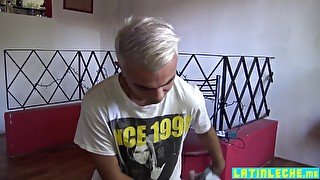 Blond Twink Lets Latino Slide His Raw Knob Inside Him - Gay