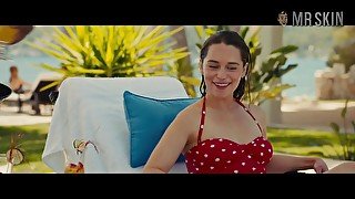 Looking good in bikini Emilia Clarke poses near the pool for you