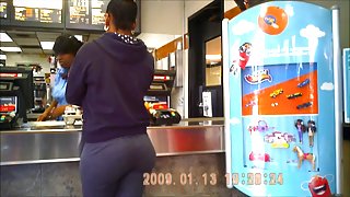 fat ebony ass spy in mcdonalds