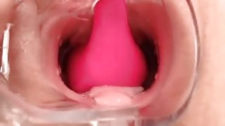 Close up of inside wet jucy pussy POV